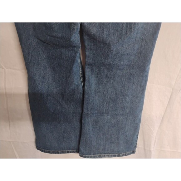 l.e.I Jeans Women's Size 17 Short Hipster Flare Denim faded - Picture 8 of 14